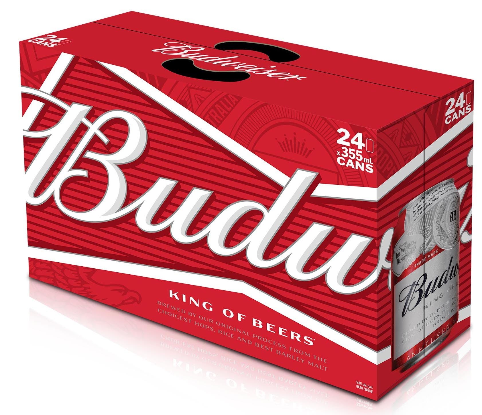 BUDWEISER SUITCASE 24 PK CANS